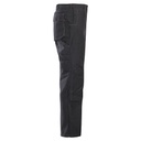 Pantalon Soudeur JOBMAN 100% Coton Retardateur de Flamme 350g (Noir) - 3