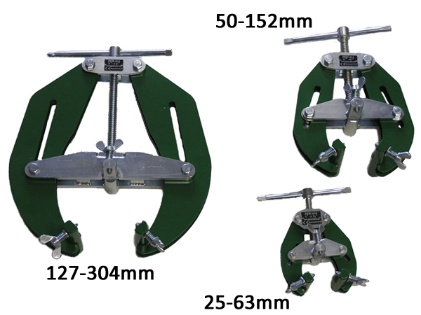 Clamp extérieur JAW, plage réglage 50,8 à 152,4 mm (2 à 6") - 1