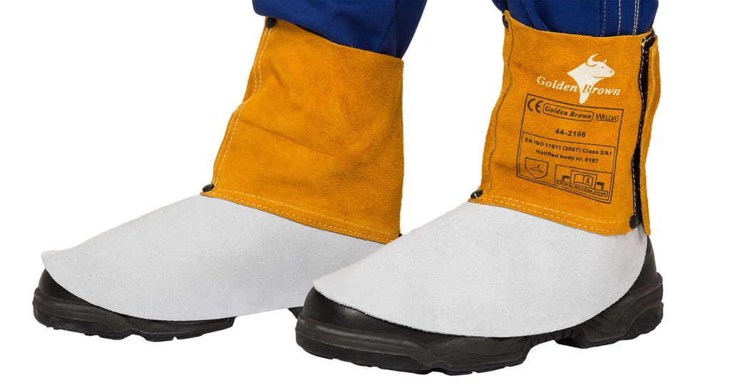 Guêtres en Croûte de Cuir Bovin 15 cm Velcro (paire) - 0