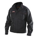 Veste Soudeur JOBMAN 100% Coton Retardateur de Flamme 350g (Noir) - 0