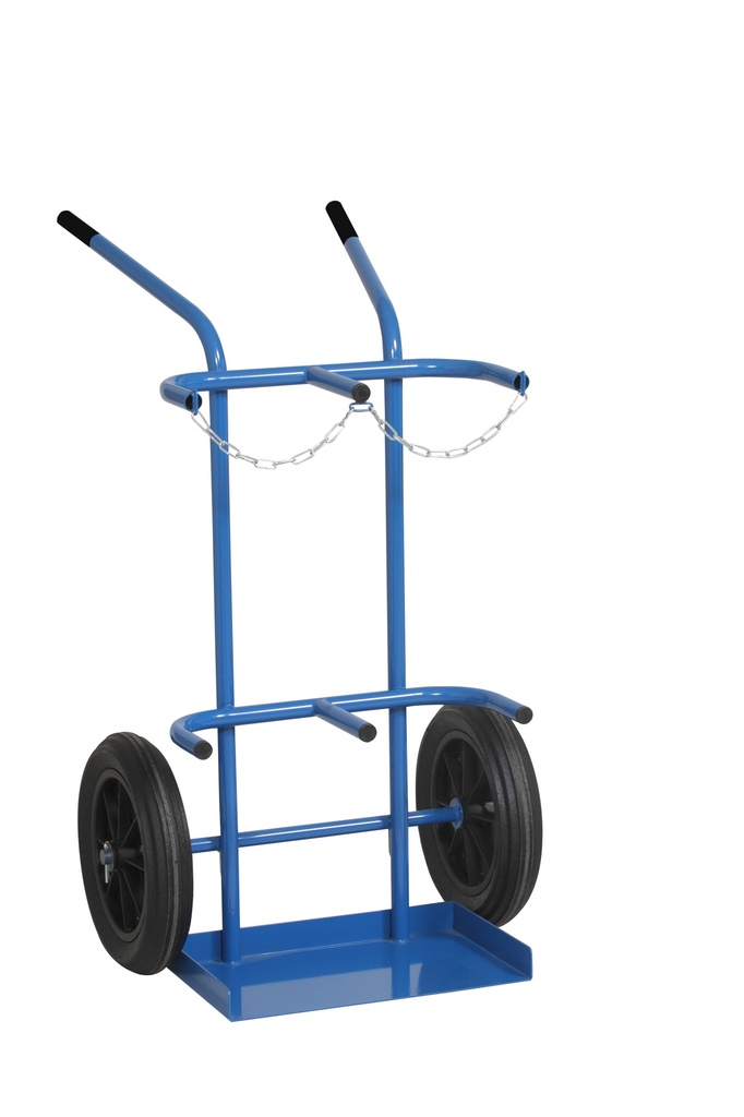 Chariot porte-bouteilles Flamme sur roues B50 (2x10m³) - 0