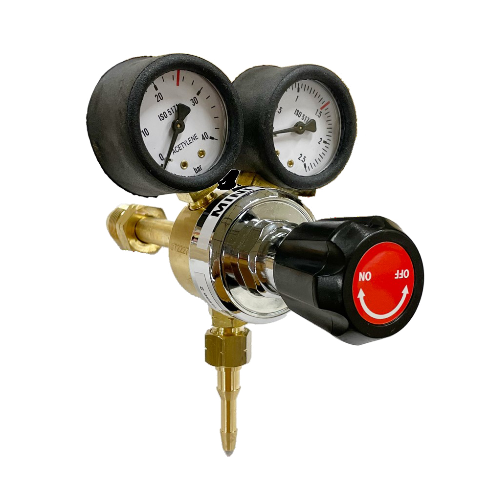 Détendeur Acétylène Bouteille, connexion arrière - 0
