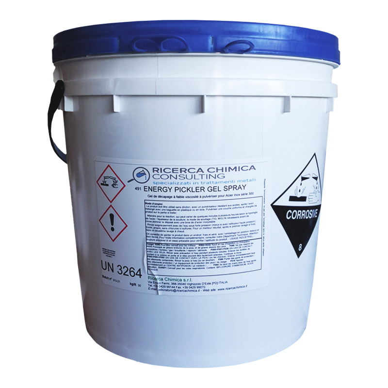 Gel de décapage INOX Non Toxique "ENERGY PICKLER GEL SPRAY" - 0