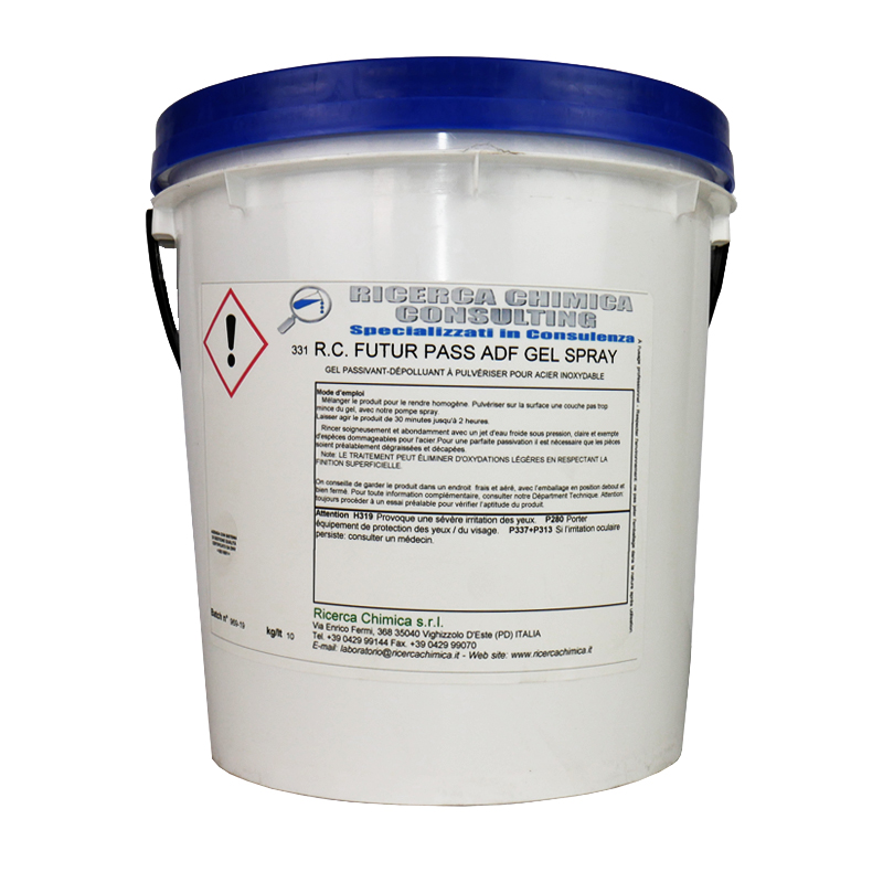 Gel de pulvérisation Passivant-Dépolluant Non Toxique "RC FUTUR PASS ADF GEL SPRAY" - 0
