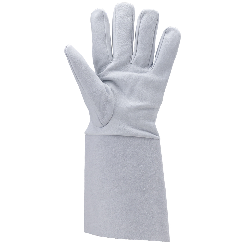 Gants Soudeur TIG, cuir pleine fleur d'agneau avec manchette - 1