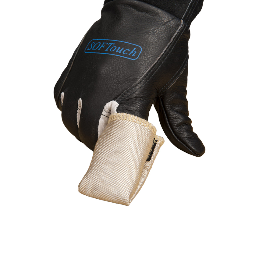 Protection du doigt TIG Haute Température en Fibre de silice - 1