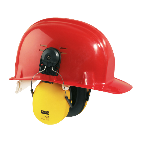 Coquilles anti-bruit (26dB) + adaptateur (adaptable sur casque de chantier classique) - 1