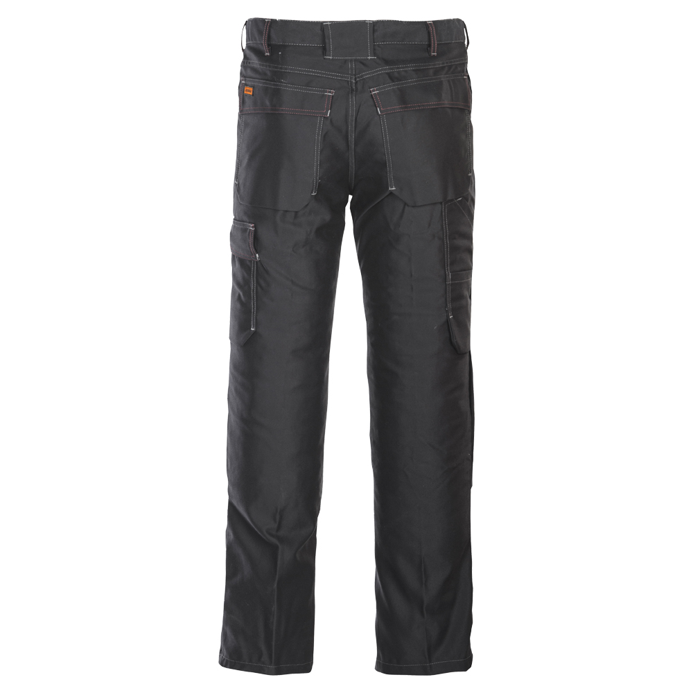Pantalon Soudeur JOBMAN 100% Coton Retardateur de Flamme 350g (Noir) - 1