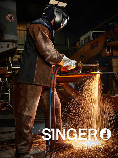 Veste de soudeur Cuir croûte et dos en Proban - 3