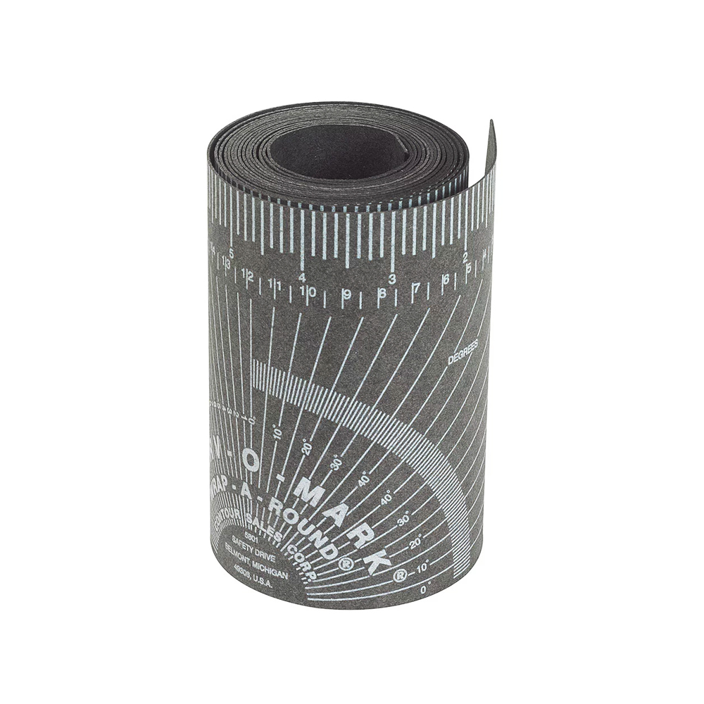 Bande à tracer graduée 287°C, Longueur totale 1.20m, Ø tuyau maxi 152mm - 0