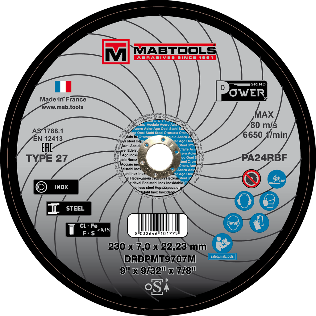 Disque à ébarber MABTOOLS (épaisseur 7mm) - 0