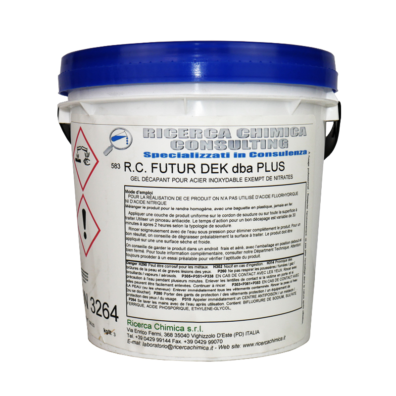 Pâte de décapage INOX Non Toxique "RC FUTUR DEK DBA PLUS" (cond.3kg) - 0