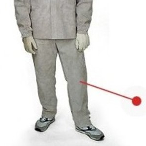 Pantalon soudeur Cuir croûte, coton inifugé face arrière - 0