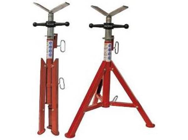 Trépied Pieds Repliables, Hauteur Réglable,  Tête en V 1600 kg - 0