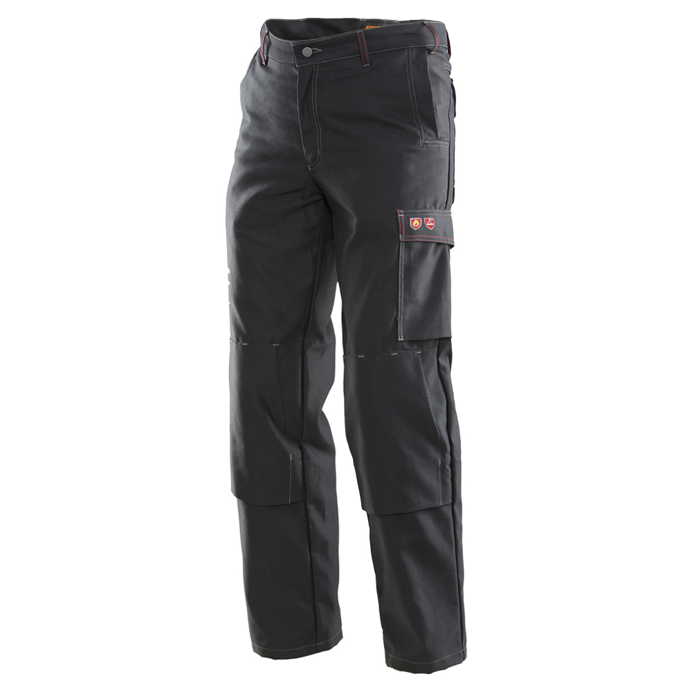Pantalon Soudeur JOBMAN 100% Coton Retardateur de Flamme 350g (Noir) - 0