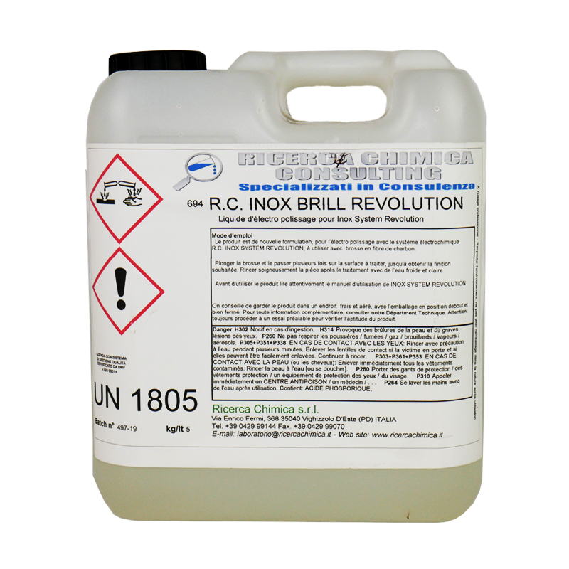 Electrolyte de polissage "RC INOX BRILL REVOLUTION" - 0